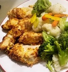 Air Fryer Parmesan Crusted Chicken